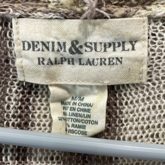 Denim & Supply linen cotton mix hooded cardigan duster - Picture 2 of 10